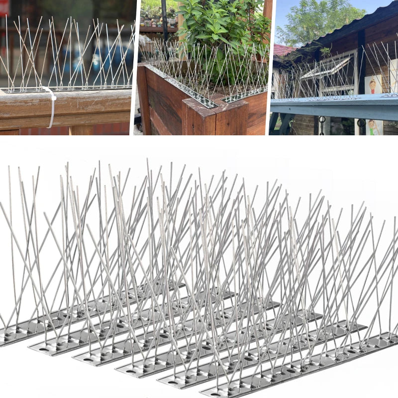 Outdoor Stainless Bird Repeller Spikes