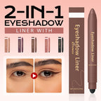 2-In-1 Eyeshadow Liner with Blending Brush - My Good Buys - 2-In-1 Eyeshadow Liner with Blending Brush