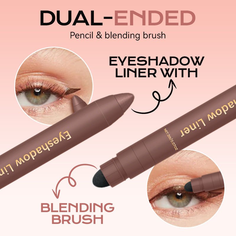 2-In-1 Eyeshadow Liner with Blending Brush - My Good Buys - 2-In-1 Eyeshadow Liner with Blending Brush