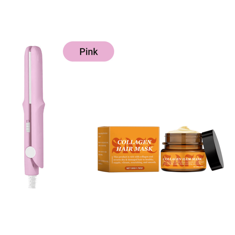 2-in-1 Mini Curling Wand & Flat Iron Hair Straightener - My Good Buys - 2-in-1 Mini Curling Wand & Flat Iron Hair Straightener