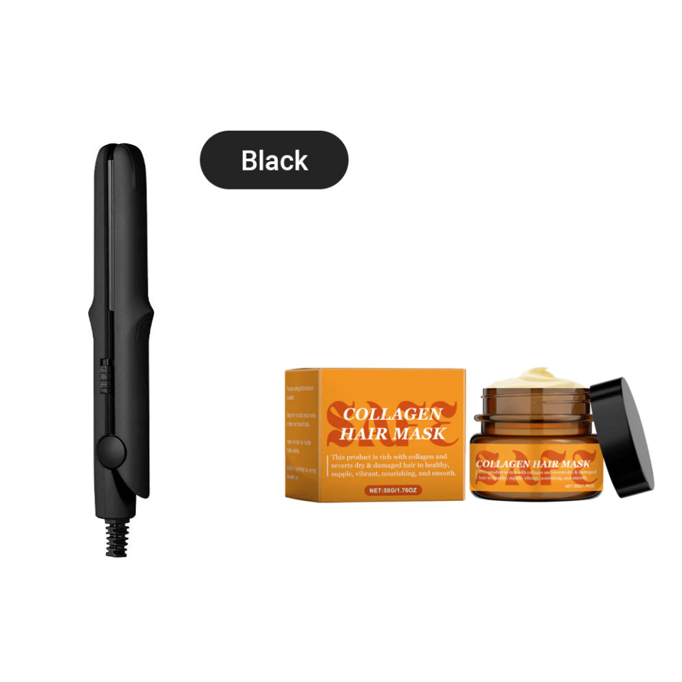 2-in-1 Mini Curling Wand & Flat Iron Hair Straightener - My Good Buys - 2-in-1 Mini Curling Wand & Flat Iron Hair Straightener