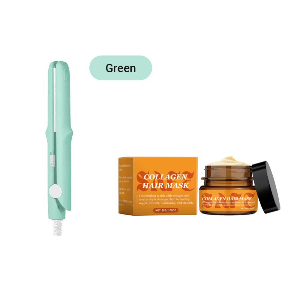 2-in-1 Mini Curling Wand & Flat Iron Hair Straightener - My Good Buys - 2-in-1 Mini Curling Wand & Flat Iron Hair Straightener