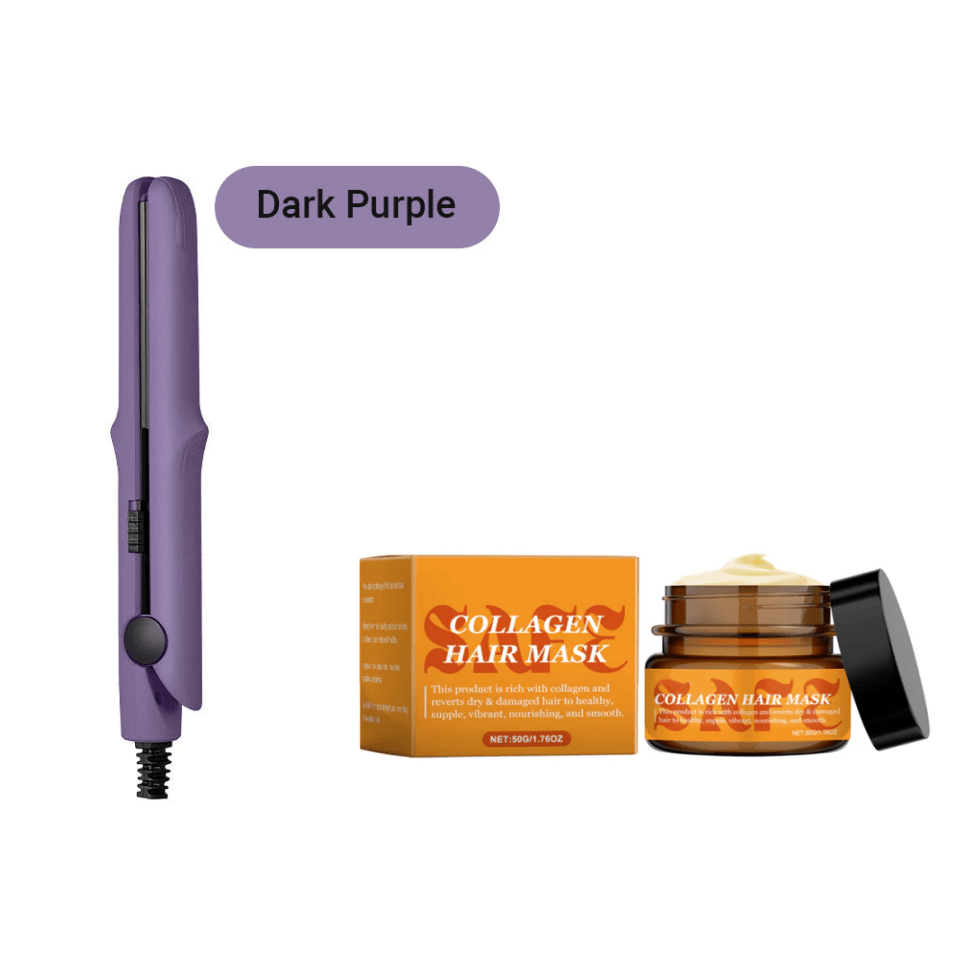 2-in-1 Mini Curling Wand & Flat Iron Hair Straightener - My Good Buys - 2-in-1 Mini Curling Wand & Flat Iron Hair Straightener
