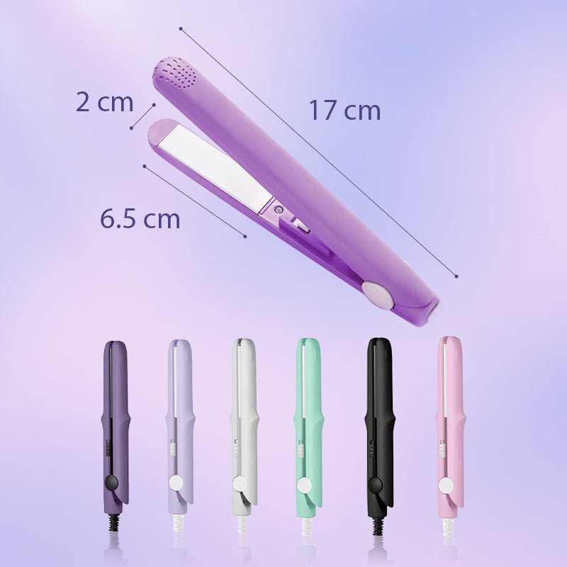 2-in-1 Mini Curling Wand & Flat Iron Hair Straightener - My Good Buys - 2-in-1 Mini Curling Wand & Flat Iron Hair Straightener