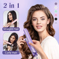2-in-1 Mini Curling Wand & Flat Iron Hair Straightener - My Good Buys - 2-in-1 Mini Curling Wand & Flat Iron Hair Straightener