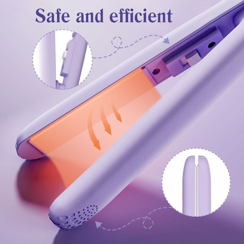 2-in-1 Mini Curling Wand & Flat Iron Hair Straightener - My Good Buys - 2-in-1 Mini Curling Wand & Flat Iron Hair Straightener