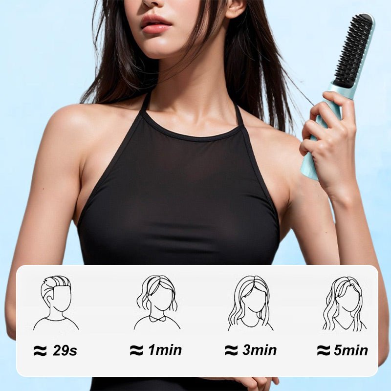 💯2-in-1 Rechargeable Long-lasting Straightening Comb - My Good Buys - 💯2-in-1 Rechargeable Long-lasting Straightening Comb