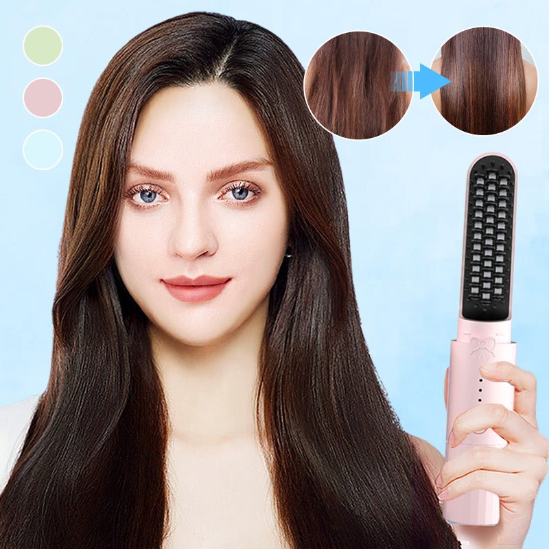 💯2-in-1 Rechargeable Long-lasting Straightening Comb - My Good Buys - 💯2-in-1 Rechargeable Long-lasting Straightening Comb