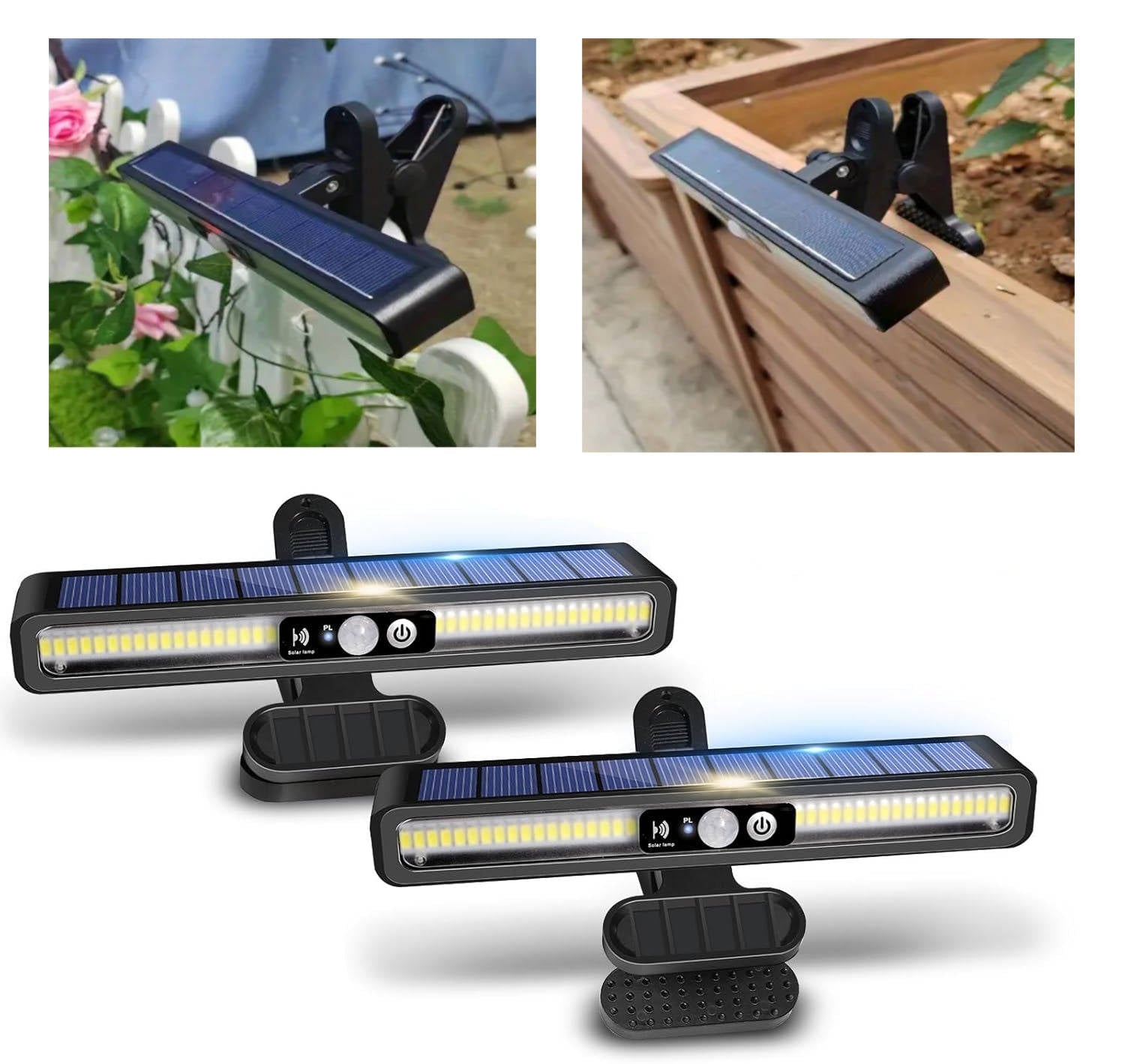 2 Set Portable Solar Fence Lights - My Good Buys - 2 Set Portable Solar Fence Lights