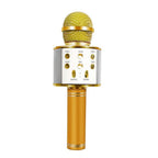 Rechargeable wireless Bluetooth karaoke microphone
