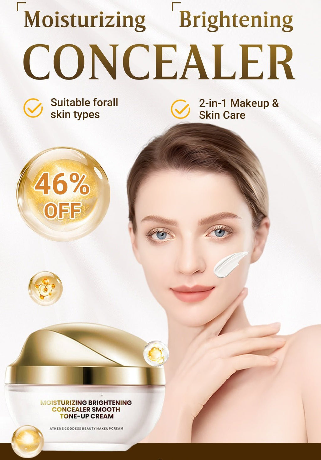 🌷2025 Hot Sale 49% OFF🍃Moisturizing Brightening Concealer Smooth Tone-Up Cream - My Good Buys - 🌷2025 Hot Sale 49% OFF🍃Moisturizing Brightening Concealer Smooth Tone-Up Cream