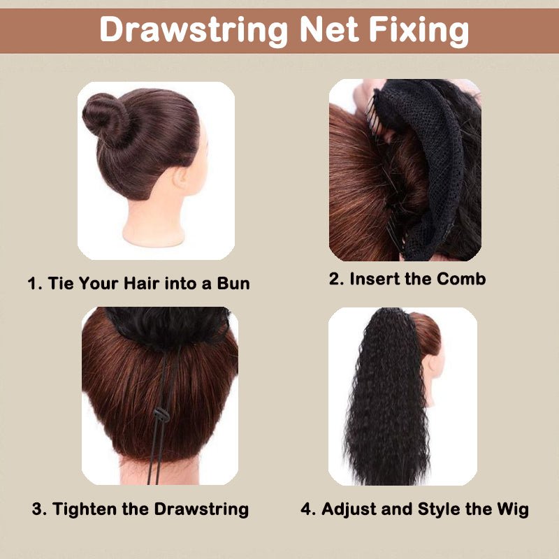💜2025 NEW IN 💜Curly Wavy Frizzy Hair Extension with Ponytail - My Good Buys - 💜2025 NEW IN 💜Curly Wavy Frizzy Hair Extension with Ponytail