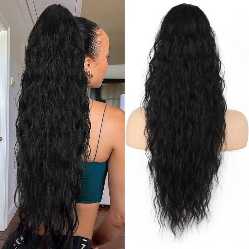 💜2025 NEW IN 💜Curly Wavy Frizzy Hair Extension with Ponytail - My Good Buys - 💜2025 NEW IN 💜Curly Wavy Frizzy Hair Extension with Ponytail