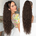 💜2025 NEW IN 💜Curly Wavy Frizzy Hair Extension with Ponytail - My Good Buys - 💜2025 NEW IN 💜Curly Wavy Frizzy Hair Extension with Ponytail