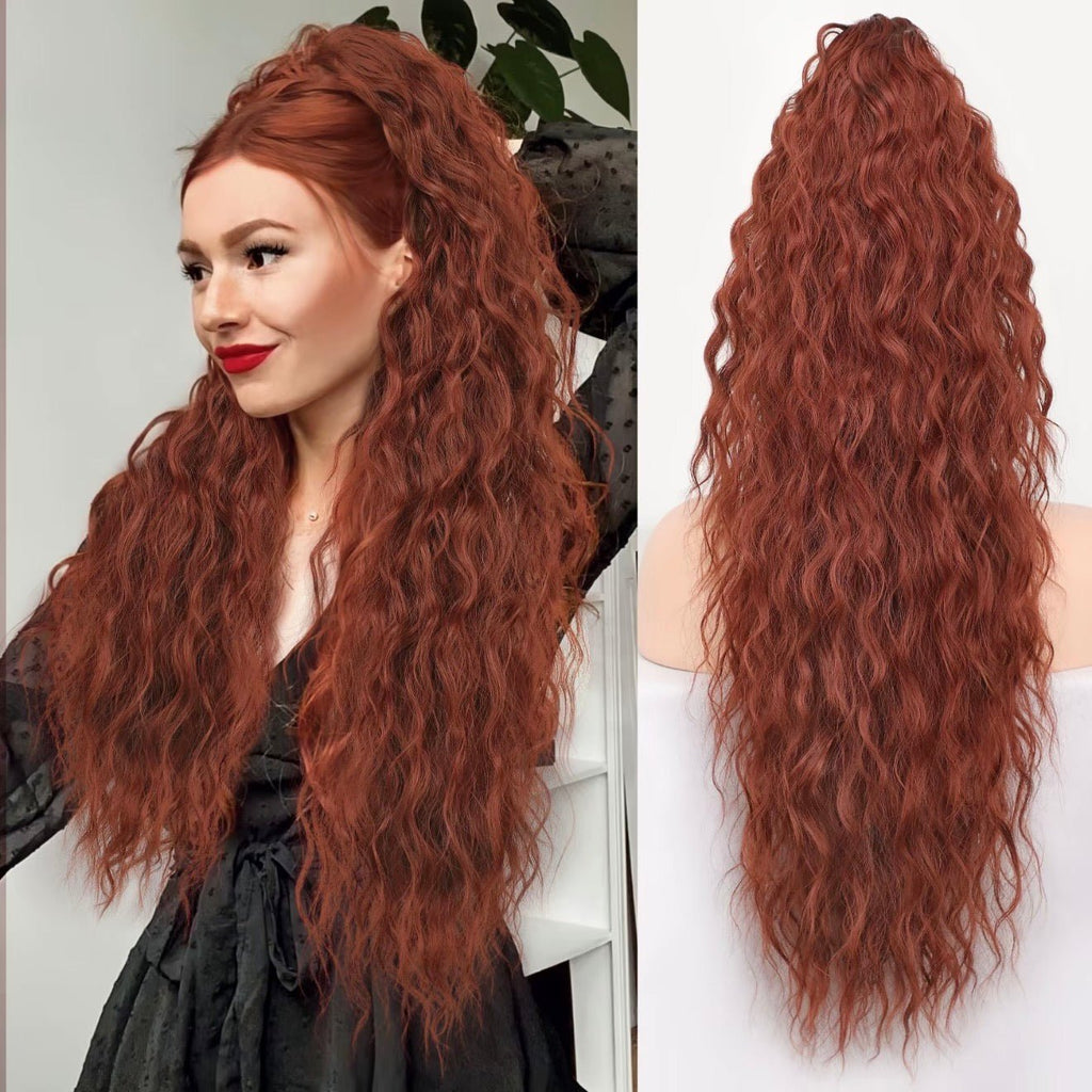 💜2025 NEW IN 💜Curly Wavy Frizzy Hair Extension with Ponytail - My Good Buys - 💜2025 NEW IN 💜Curly Wavy Frizzy Hair Extension with Ponytail