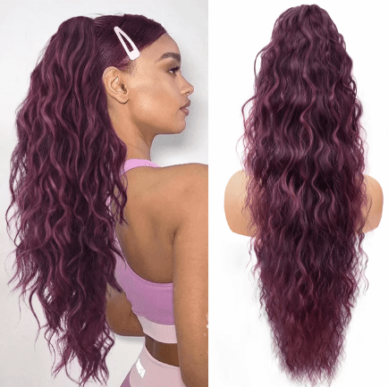 💜2025 NEW IN 💜Curly Wavy Frizzy Hair Extension with Ponytail - My Good Buys - 💜2025 NEW IN 💜Curly Wavy Frizzy Hair Extension with Ponytail