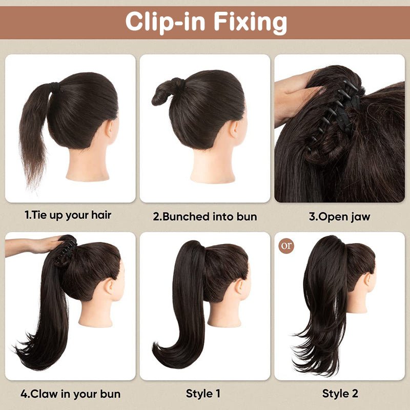 💜2025 NEW IN 💜Curly Wavy Frizzy Hair Extension with Ponytail - My Good Buys - 💜2025 NEW IN 💜Curly Wavy Frizzy Hair Extension with Ponytail