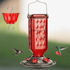 24oz Leak Proof Glass Hummingbird Feeder - My Good Buys - 24oz Leak Proof Glass Hummingbird Feeder