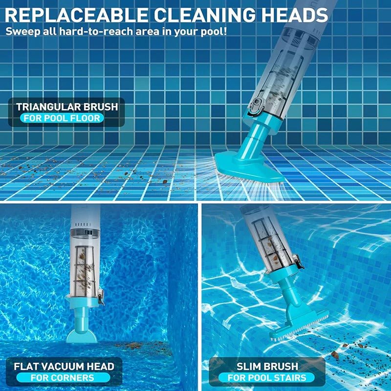 3 in 1 Cordless Rechargeable Pool Vacuum Cleaner - My Good Buys - 3 in 1 Cordless Rechargeable Pool Vacuum Cleaner