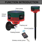 360 Degree Solar Repeller For Pigeon Bird Wild Boar Rabbit Deer - My Good Buys - 360 Degree Solar Repeller For Pigeon Bird Wild Boar Rabbit Deer