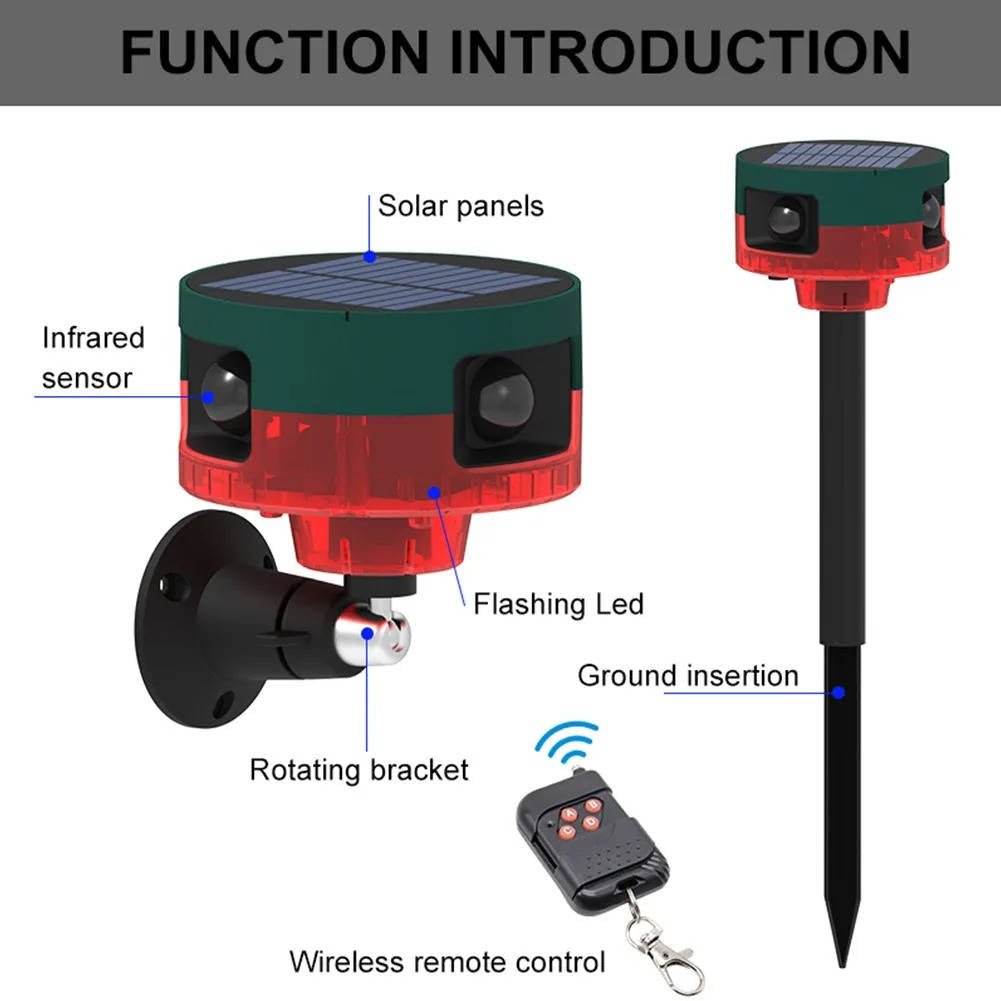 360 Degree Solar Repeller For Pigeon Bird Wild Boar Rabbit Deer - My Good Buys - 360 Degree Solar Repeller For Pigeon Bird Wild Boar Rabbit Deer