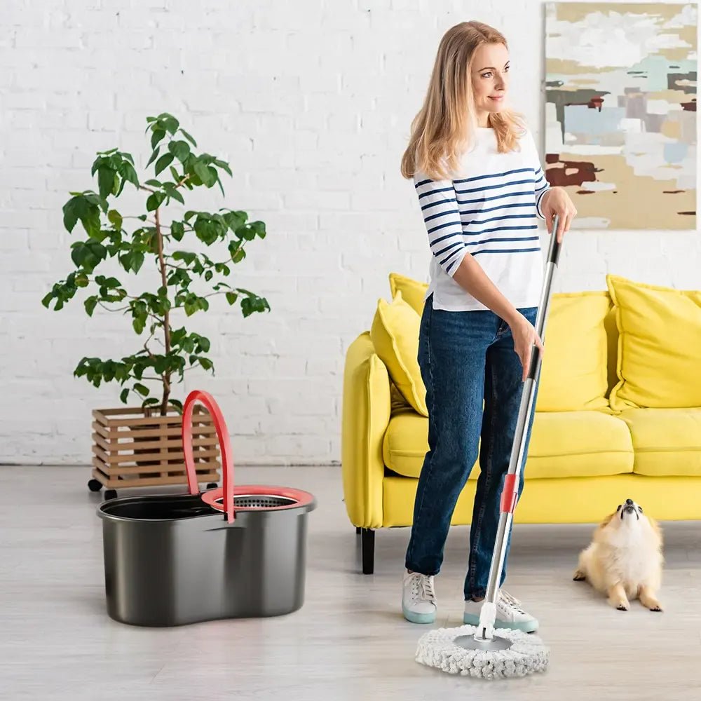360° Spin Pro Mop & Bucket Set with Wringer - My Good Buys - 360° Spin Pro Mop & Bucket Set with Wringer