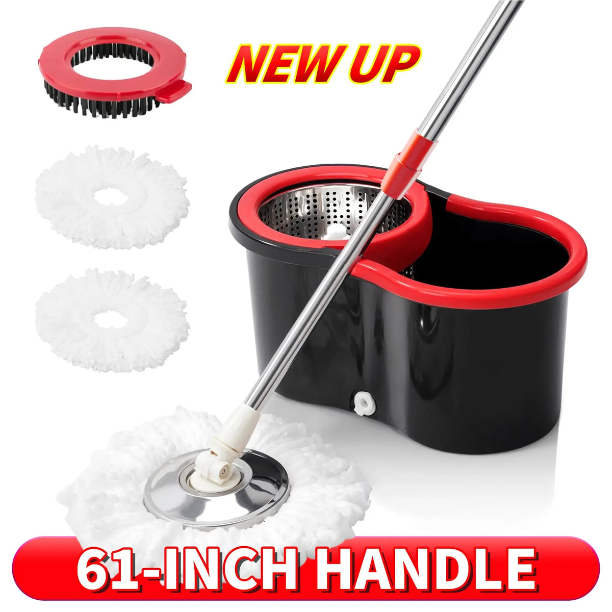 360° Spin Pro Mop & Bucket Set with Wringer - My Good Buys - 360° Spin Pro Mop & Bucket Set with Wringer