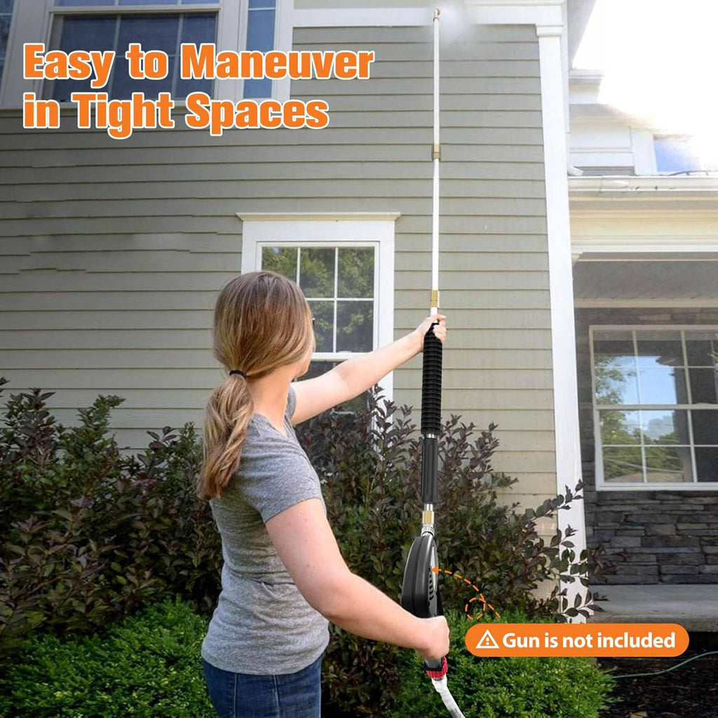4000 PSI Telescoping High Pressure Power Washer Extension Wands For Gutter & Roof Drainage & Walls Cleaning - My Good Buys - 4000 PSI Telescoping High Pressure Power Washer Extension Wands For Gutter & Roof Drainage & Walls Cleaning