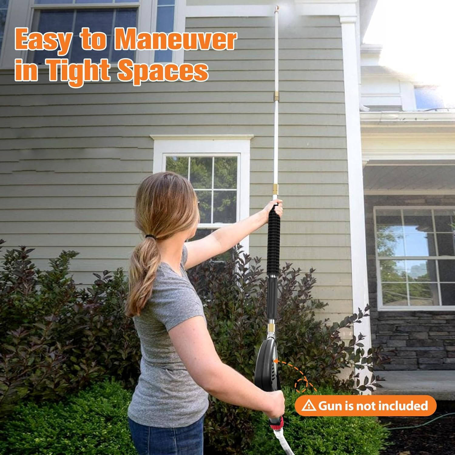 4000 PSI Telescoping High Pressure Power Washer Extension Wands For Gutter & Roof Drainage & Walls Cleaning - My Good Buys - 4000 PSI Telescoping High Pressure Power Washer Extension Wands For Gutter & Roof Drainage & Walls Cleaning