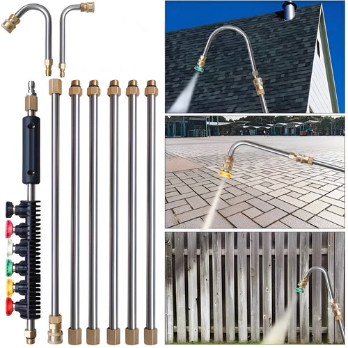 4000 PSI Telescoping High Pressure Power Washer Extension Wands For Gutter & Roof Drainage & Walls Cleaning - My Good Buys - 4000 PSI Telescoping High Pressure Power Washer Extension Wands For Gutter & Roof Drainage & Walls Cleaning