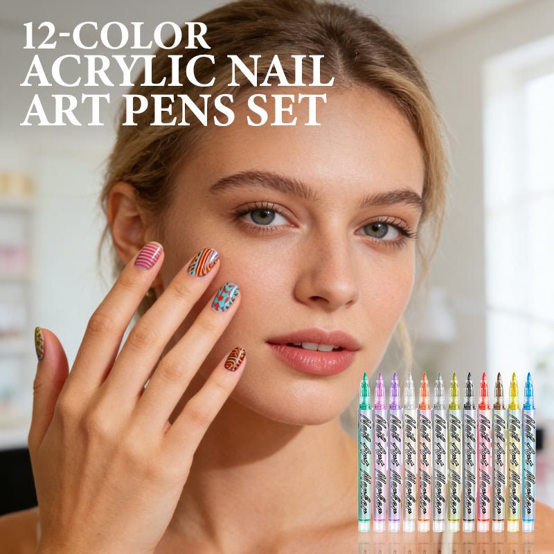 🎨 50% OFF NOW! 💅 12-Color Acrylic Nail Art Pens – Vibrant Pigments, Fine Tips & Easy DIY Designs ✨🖌️ - My Good Buys - 🎨 50% OFF NOW! 💅 12-Color Acrylic Nail Art Pens – Vibrant Pigments, Fine Tips & Easy DIY Designs ✨🖌️