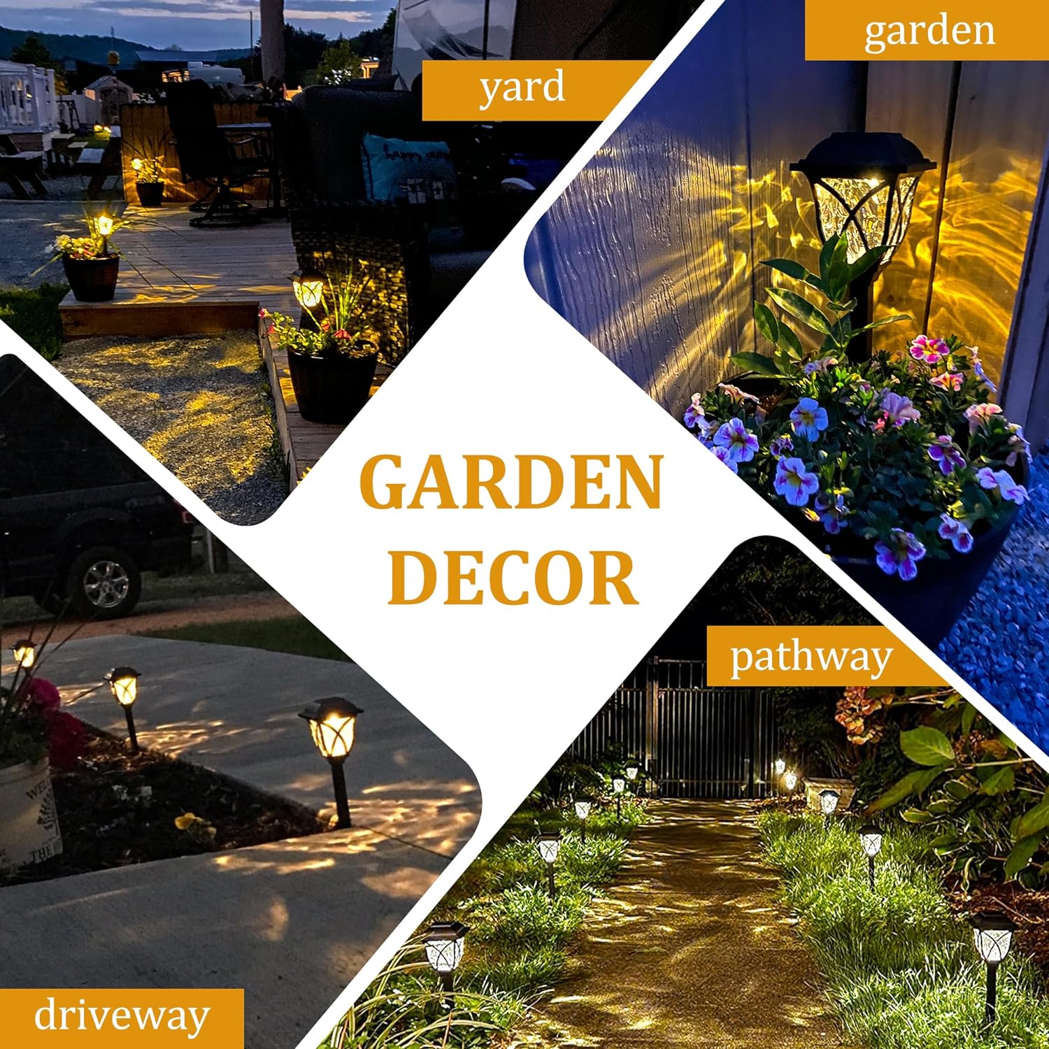 6 Pack Led Solar Pathway Garden Lights Outdoor - My Good Buys - 6 Pack Led Solar Pathway Garden Lights Outdoor