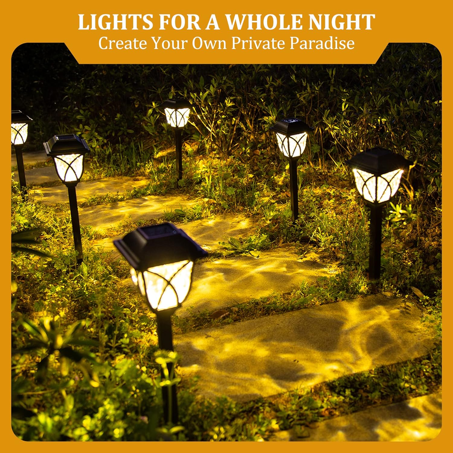 6 Pack Led Solar Pathway Garden Lights Outdoor - My Good Buys - 6 Pack Led Solar Pathway Garden Lights Outdoor