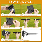 6 Pack Led Solar Pathway Garden Lights Outdoor - My Good Buys - 6 Pack Led Solar Pathway Garden Lights Outdoor