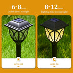 6 Pack Led Solar Pathway Garden Lights Outdoor - My Good Buys - 6 Pack Led Solar Pathway Garden Lights Outdoor