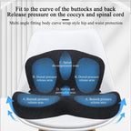 💎 50% OFF! 💎 Non-Slip Memory Foam Seat Cushion – Sciatica Relief, Breathable Mesh & Universal Fit for Car, Office & Wheelchair