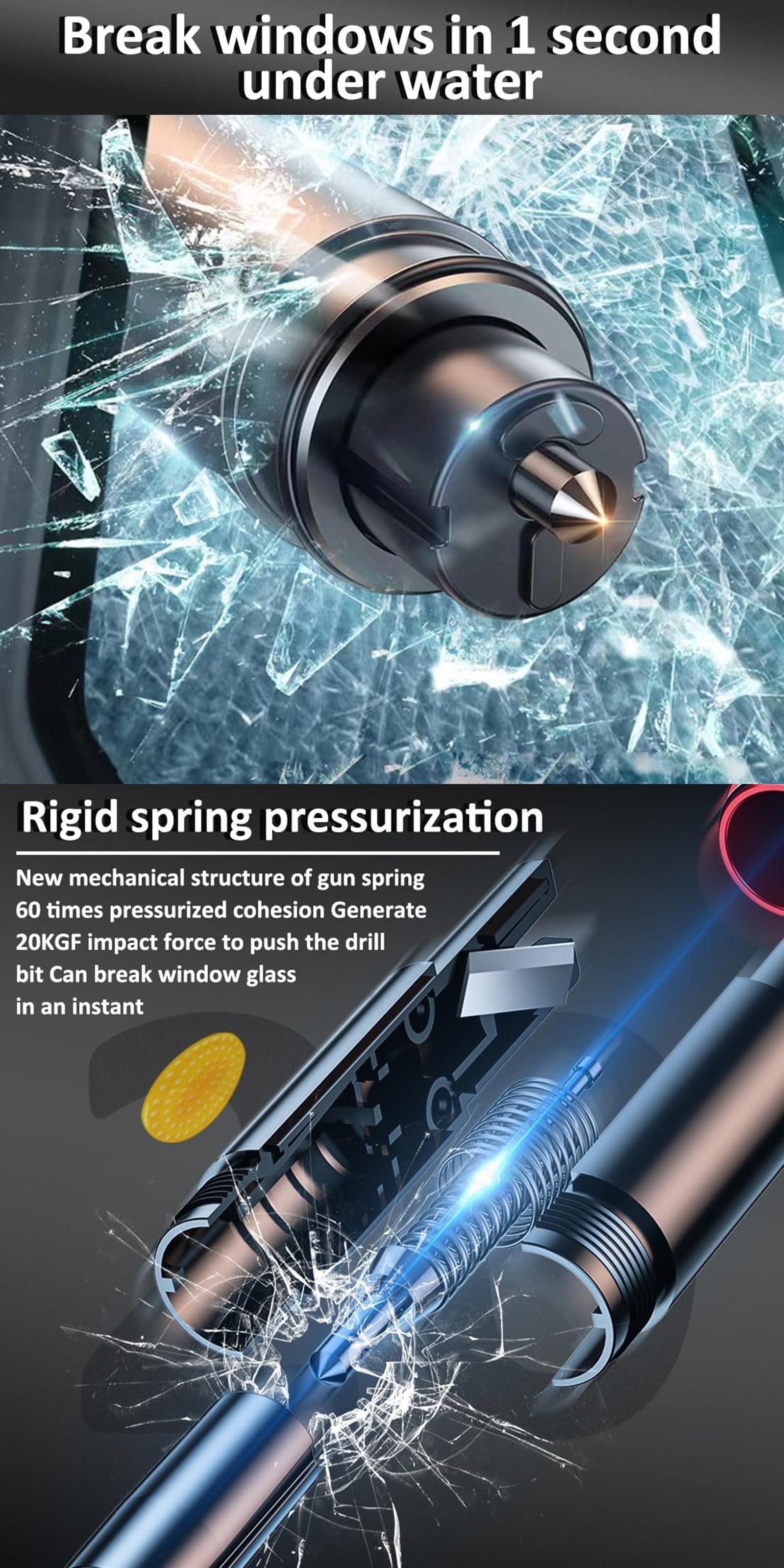 Upgraded Safe Hammer for Car