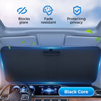 💎 Blocks 99% Heat & UV, Foldable Design for Instant Cool Interior & Dashboard Protection ☀️🚗