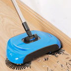 Manual 2-in-1 Broom with Rotating Brush