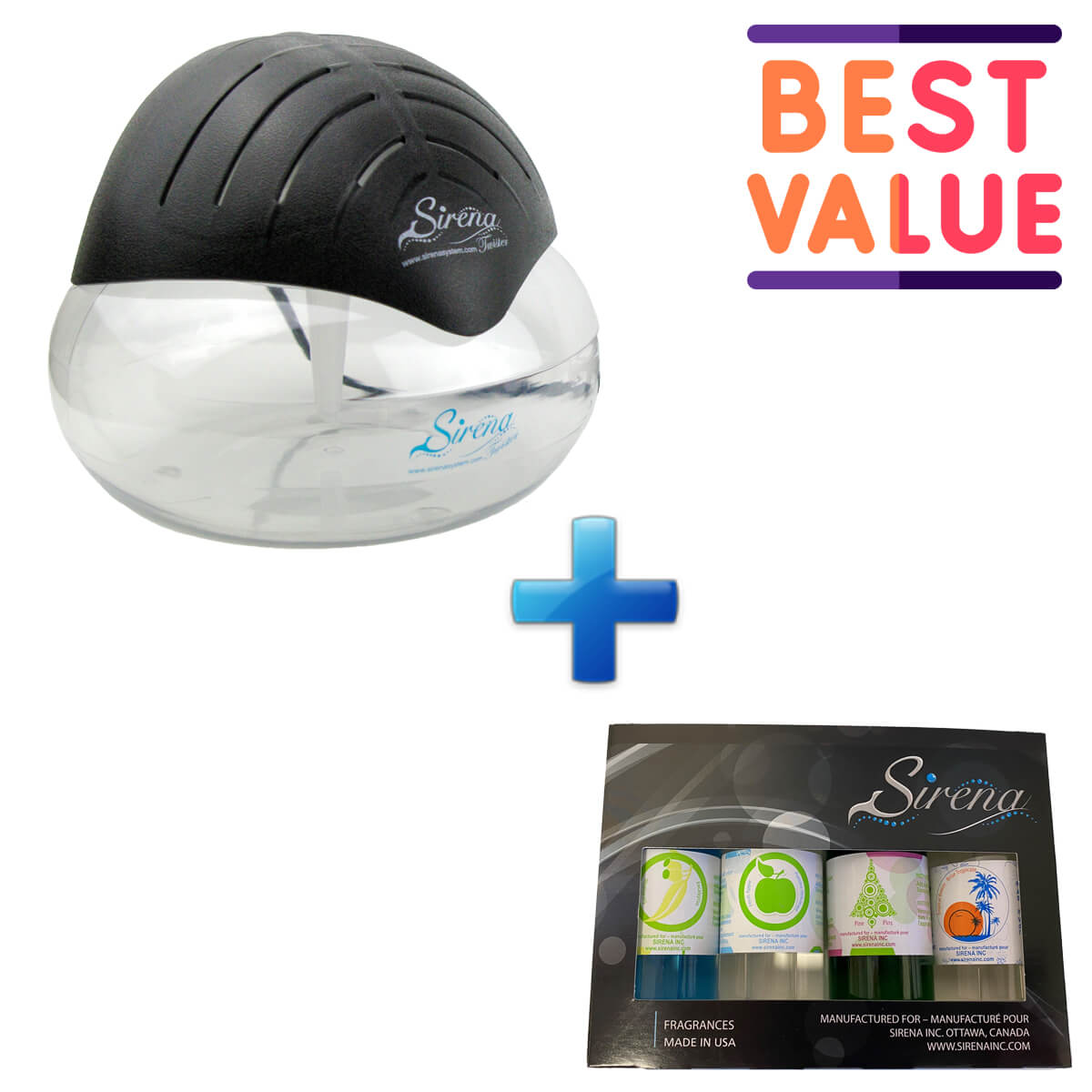 Sirena Twister (Black) + Sirena Fragrance Pack (BUNDLE)
