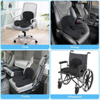 💎 50% OFF! 💎 Non-Slip Memory Foam Seat Cushion – Sciatica Relief, Breathable Mesh & Universal Fit for Car, Office & Wheelchair