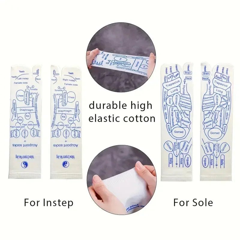 Acupressure Reflexology Socks with Massage Stick - My Good Buys - Acupressure Reflexology Socks with Massage Stick