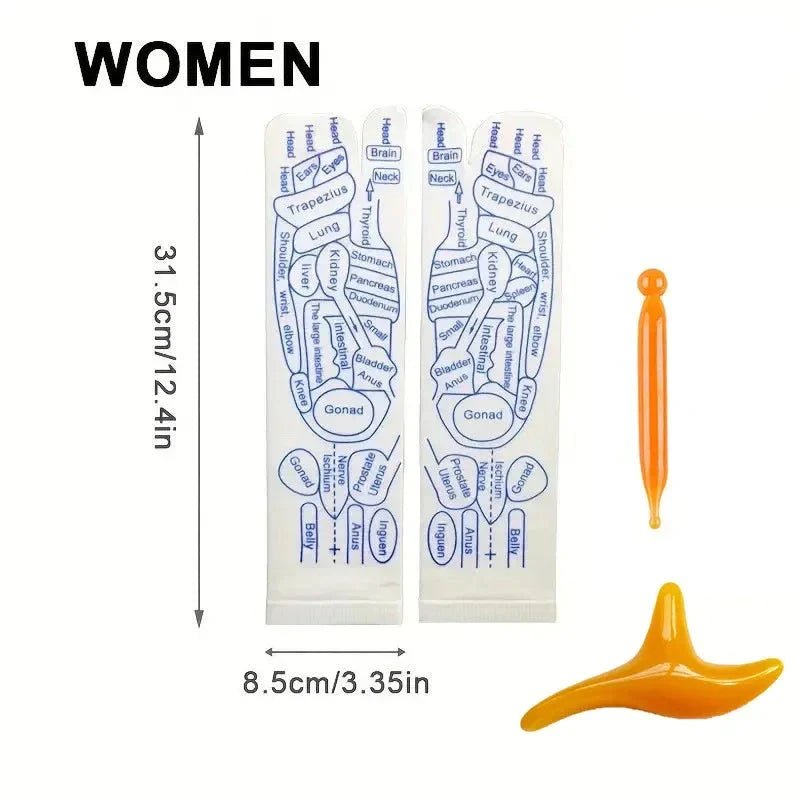 Acupressure Reflexology Socks with Massage Stick - My Good Buys - Acupressure Reflexology Socks with Massage Stick