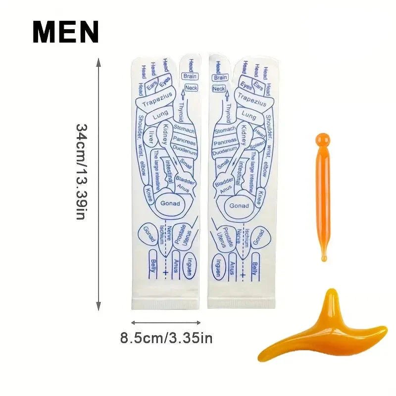 Acupressure Reflexology Socks with Massage Stick - My Good Buys - Acupressure Reflexology Socks with Massage Stick