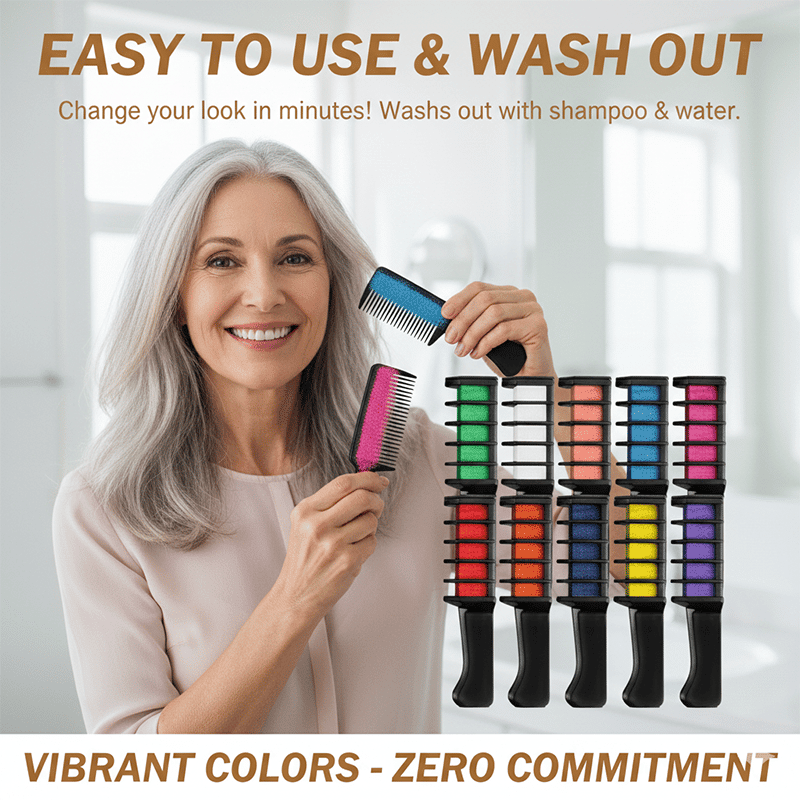 ⏳Black Friday Sale!🚨 Lowest Price Ever, Don't Miss Out! 🌈Festive Fun Hair Chalk Combs - My Good Buys - ⏳Black Friday Sale!🚨 Lowest Price Ever, Don't Miss Out! 🌈Festive Fun Hair Chalk Combs