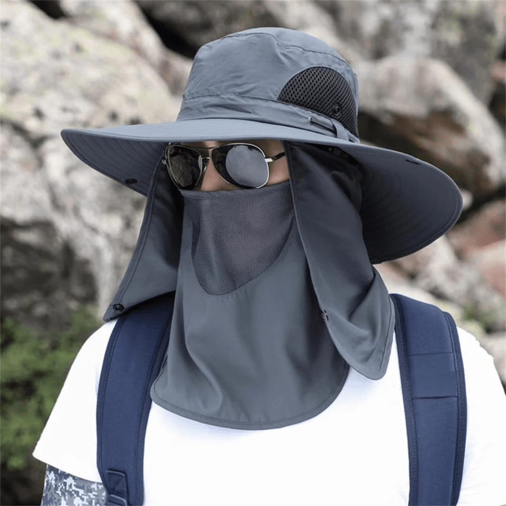 Breathable Wide Brim Outdoor Sun Protection Fishing Hat - My Good Buys - Breathable Wide Brim Outdoor Sun Protection Fishing Hat