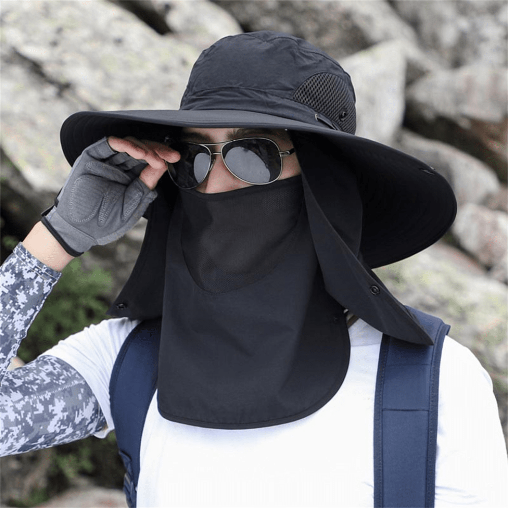 Breathable Wide Brim Outdoor Sun Protection Fishing Hat - My Good Buys - Breathable Wide Brim Outdoor Sun Protection Fishing Hat