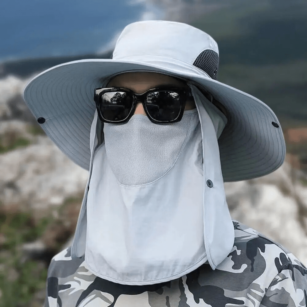 Breathable Wide Brim Outdoor Sun Protection Fishing Hat - My Good Buys - Breathable Wide Brim Outdoor Sun Protection Fishing Hat