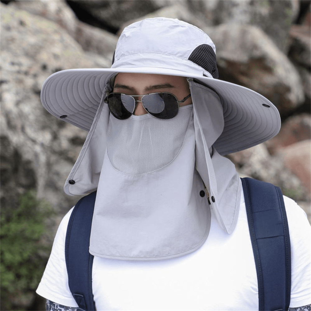 Breathable Wide Brim Outdoor Sun Protection Fishing Hat - My Good Buys - Breathable Wide Brim Outdoor Sun Protection Fishing Hat