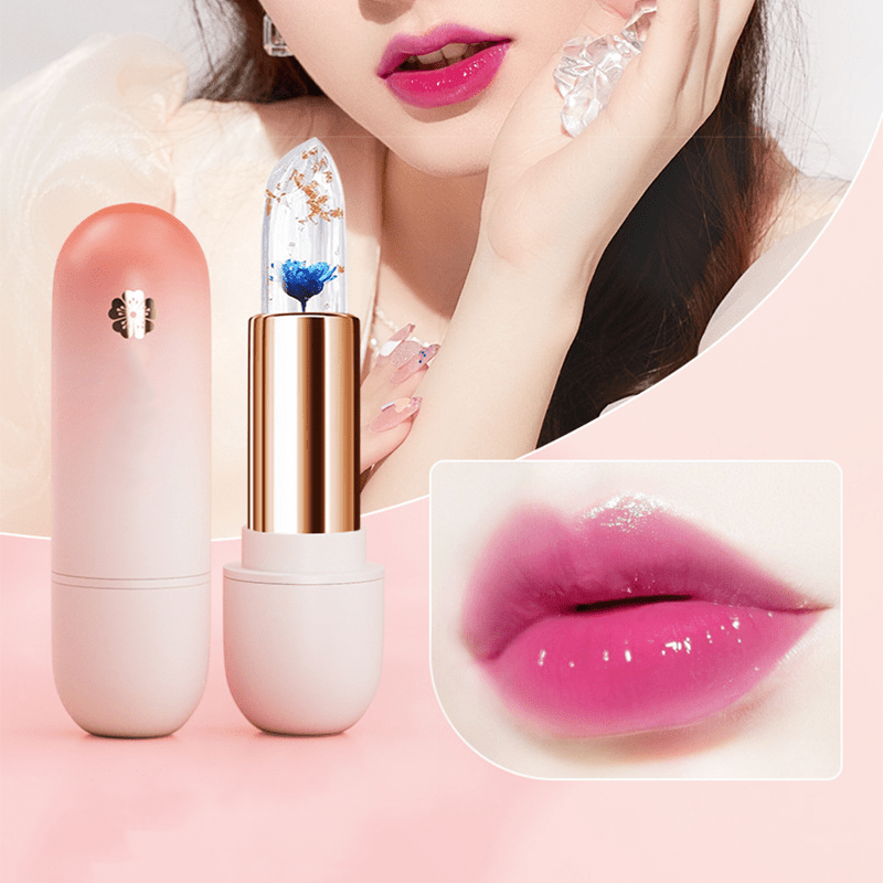 ❣️Buy 1 Get 1 Free❣️Flower Clear Jelly Lipstick With Temperature Change Color - My Good Buys - ❣️Buy 1 Get 1 Free❣️Flower Clear Jelly Lipstick With Temperature Change Color